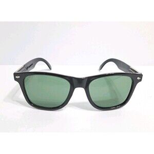 Ray Ban Wayfarer Classic Gloss Frame Sunglasses Black Green Shades Polarized